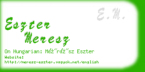 eszter meresz business card